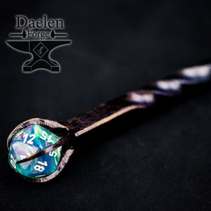 D20 Gamers Wand - Hand Forged For Critical Success