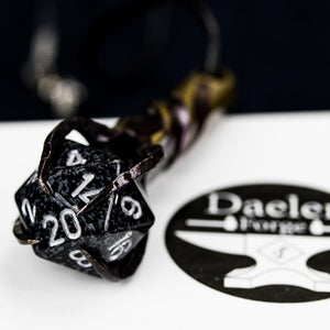 D20 Dragon's Claw Pendant (Black)