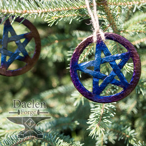 Pentacle Solstice (Christmas) Ornament