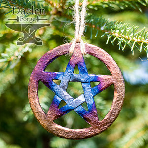 Pentacle Solstice (Christmas) Ornament